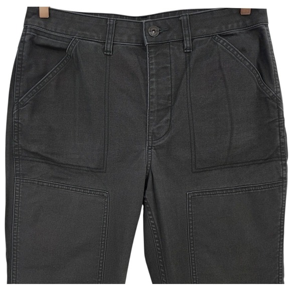 REI Co-op Womens 12 Gray Trailsmith Double Knee Canvas Outdoor Pants - Picture 4 of 15